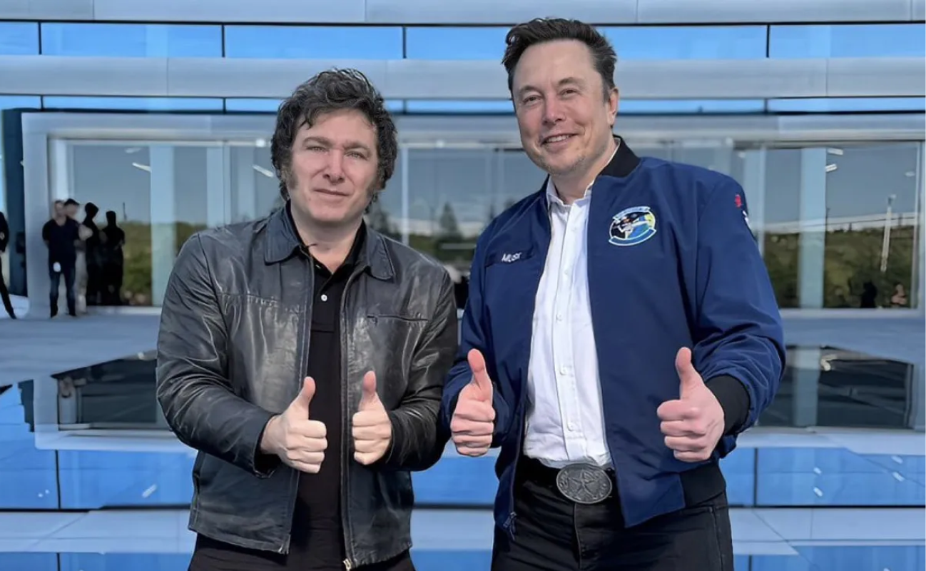Milei with Elon Musk.